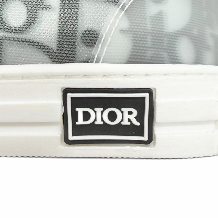 未使用品△DIOR ディオール B23 レザー使 オブリーク ハイトップ ロゴ レースアップ ハイカットスニーカー 29 18cm キッズ 定価125000円