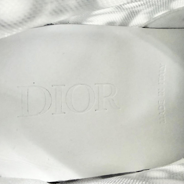 未使用品△DIOR ディオール B23 レザー使 オブリーク ハイトップ ロゴ レースアップ ハイカットスニーカー 29 18cm キッズ 定価125000円