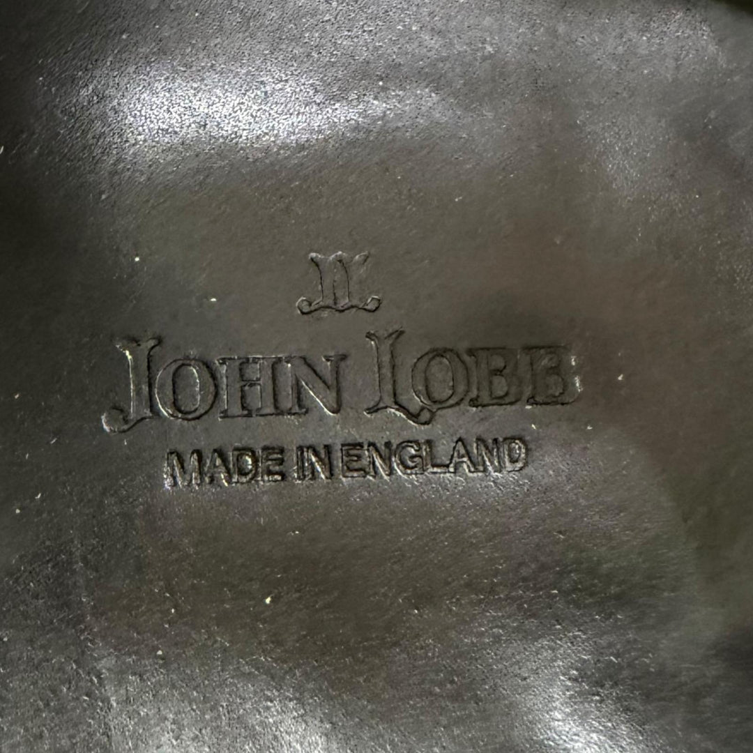 美品□John Lobb ジョンロブ GARNIER 2 ガルニエ ミュージアムカーフ プレステージ プレーントゥ ドレスシューズ UK 8 イングランド製