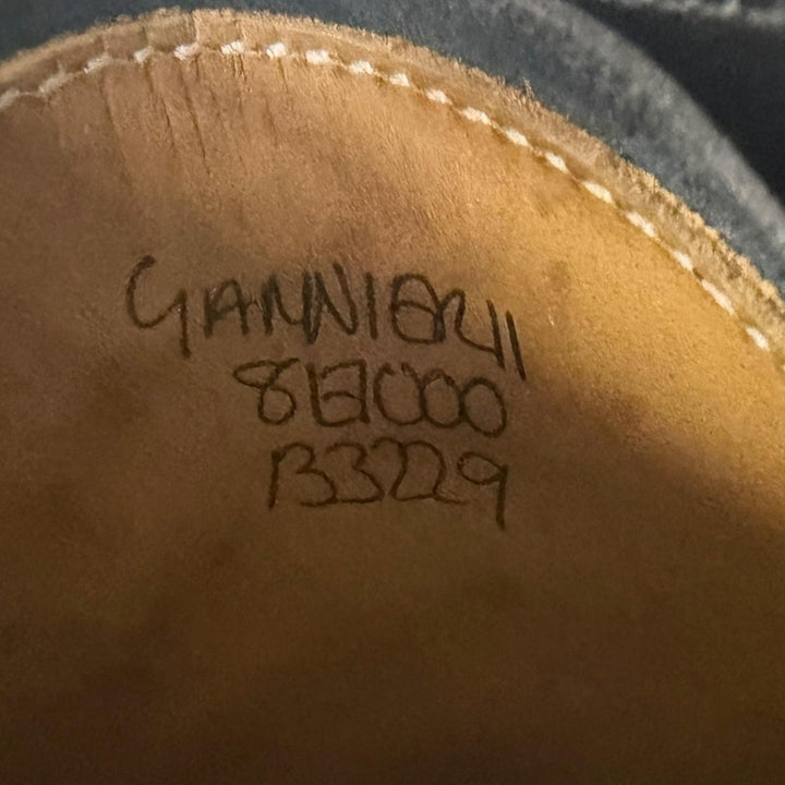美品□John Lobb ジョンロブ GARNIER 2 ガルニエ ミュージアムカーフ プレステージ プレーントゥ ドレスシューズ UK 8 イングランド製