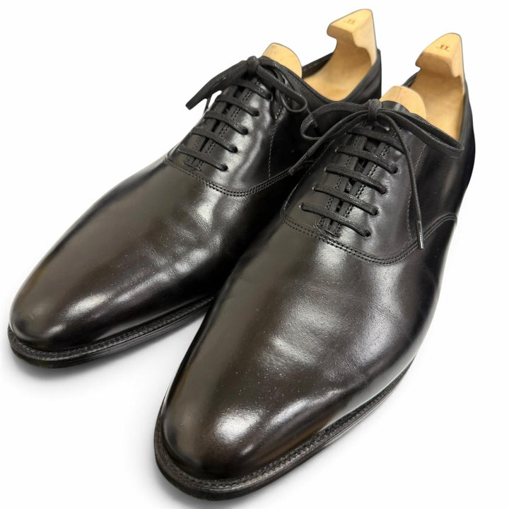 美品□John Lobb ジョンロブ GARNIER 2 ガルニエ ミュージアムカーフ プレステージ プレーントゥ ドレスシューズ UK 8 イングランド製