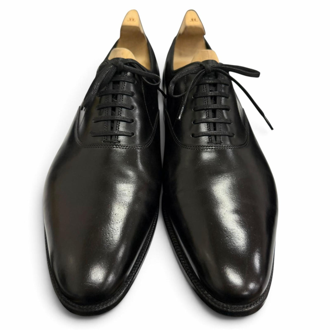 美品□John Lobb ジョンロブ GARNIER 2 ガルニエ ミュージアムカーフ プレステージ プレーントゥ ドレスシューズ UK 8 イングランド製