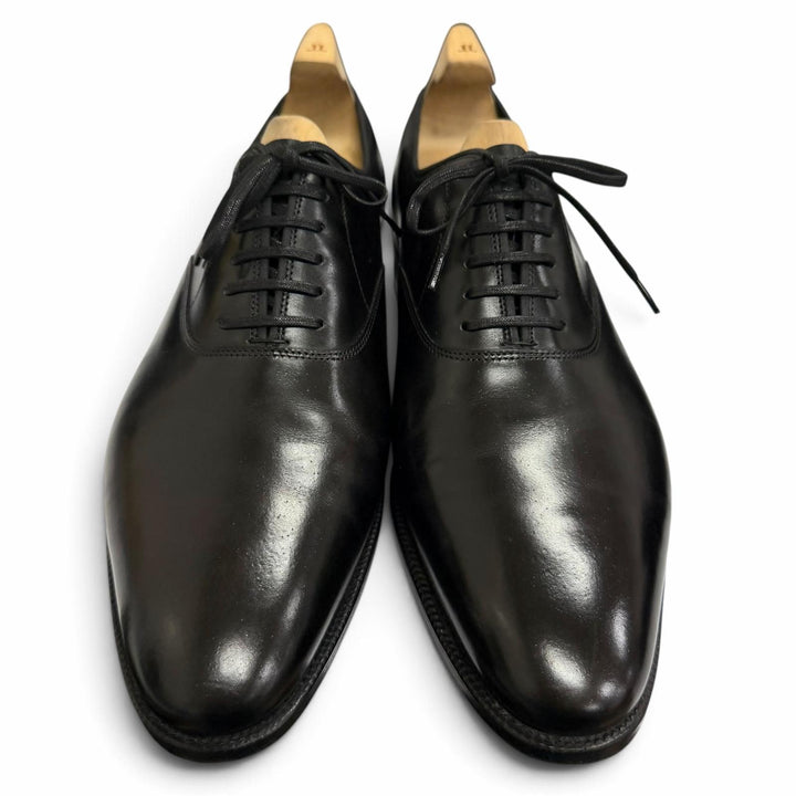 美品□John Lobb ジョンロブ GARNIER 2 ガルニエ ミュージアムカーフ プレステージ プレーントゥ ドレスシューズ UK 8 イングランド製