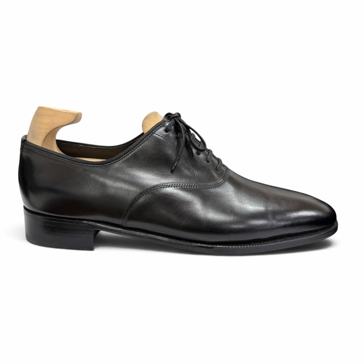 美品□John Lobb ジョンロブ GARNIER 2 ガルニエ ミュージアムカーフ プレステージ プレーントゥ ドレスシューズ UK 8 イングランド製