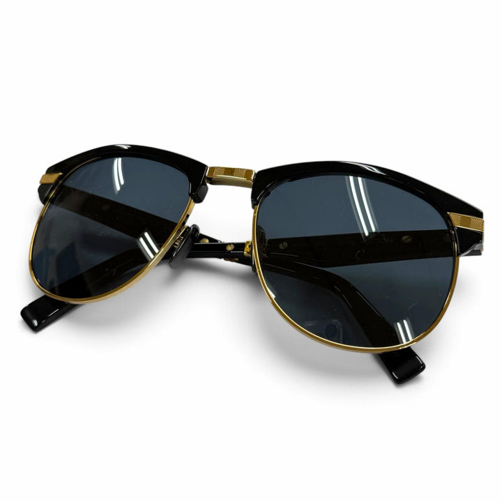 美品▼LOUIS VUITTON ルイヴィトン Z1017U LV インザ ポケット 折りたたみ サーモントブロー アイウェア サングラス 55□20 デモレンズ