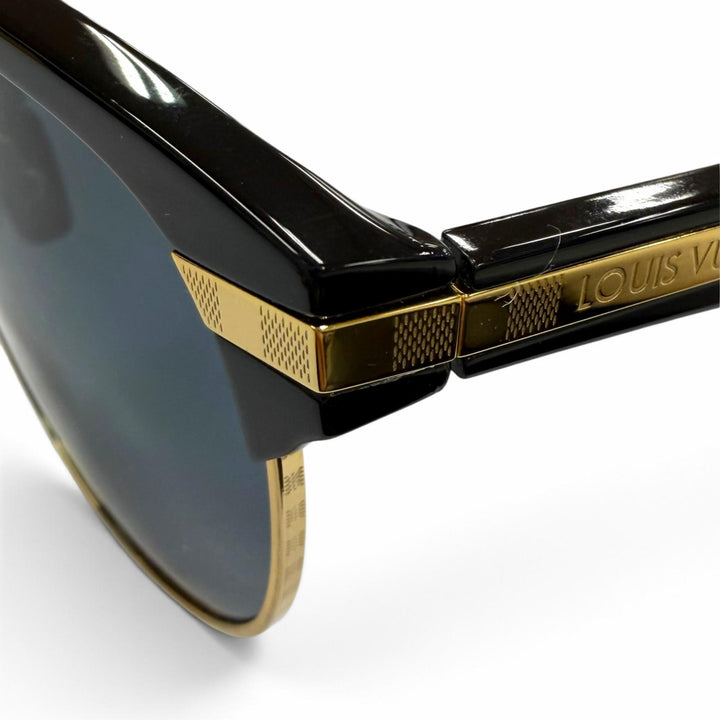 美品▼LOUIS VUITTON ルイヴィトン Z1017U LV インザ ポケット 折りたたみ サーモントブロー アイウェア サングラス 55□20 デモレンズ