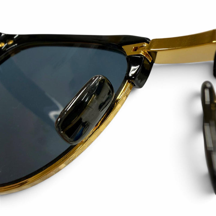 美品▼LOUIS VUITTON ルイヴィトン Z1017U LV インザ ポケット 折りたたみ サーモントブロー アイウェア サングラス 55□20 デモレンズ