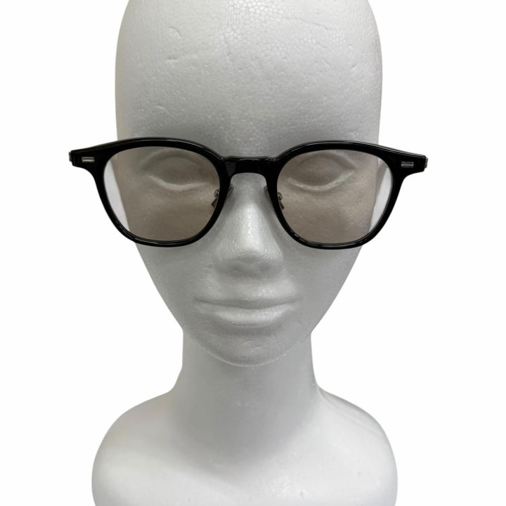 美品□GENTLE MONSTER ジェントルモンスター ROB ウェリントン 2025年6月購入 サングラス ブラック シルバー 47□22-149 メンズ 箱付き