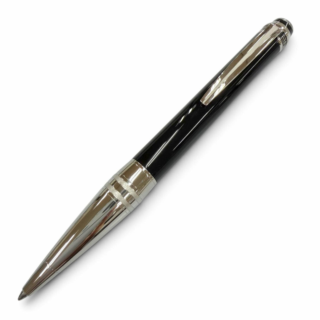 極美品▼MONTBLANC モンブラン スターウォーカー アーバンスピリット ホワイトスター ツイスト式 ボールペン ブラック シルバー 筆記◎