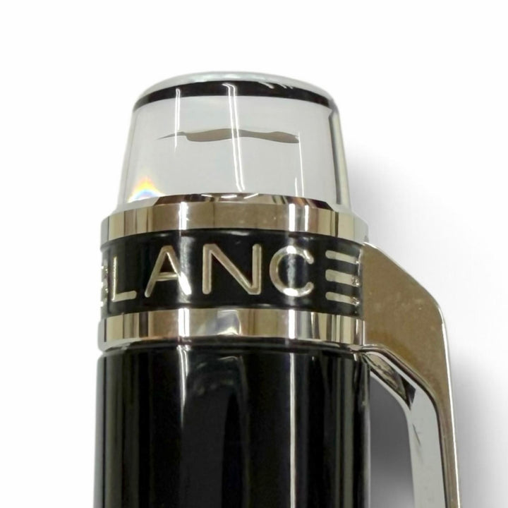 極美品▼MONTBLANC モンブラン スターウォーカー アーバンスピリット ホワイトスター ツイスト式 ボールペン ブラック シルバー 筆記◎