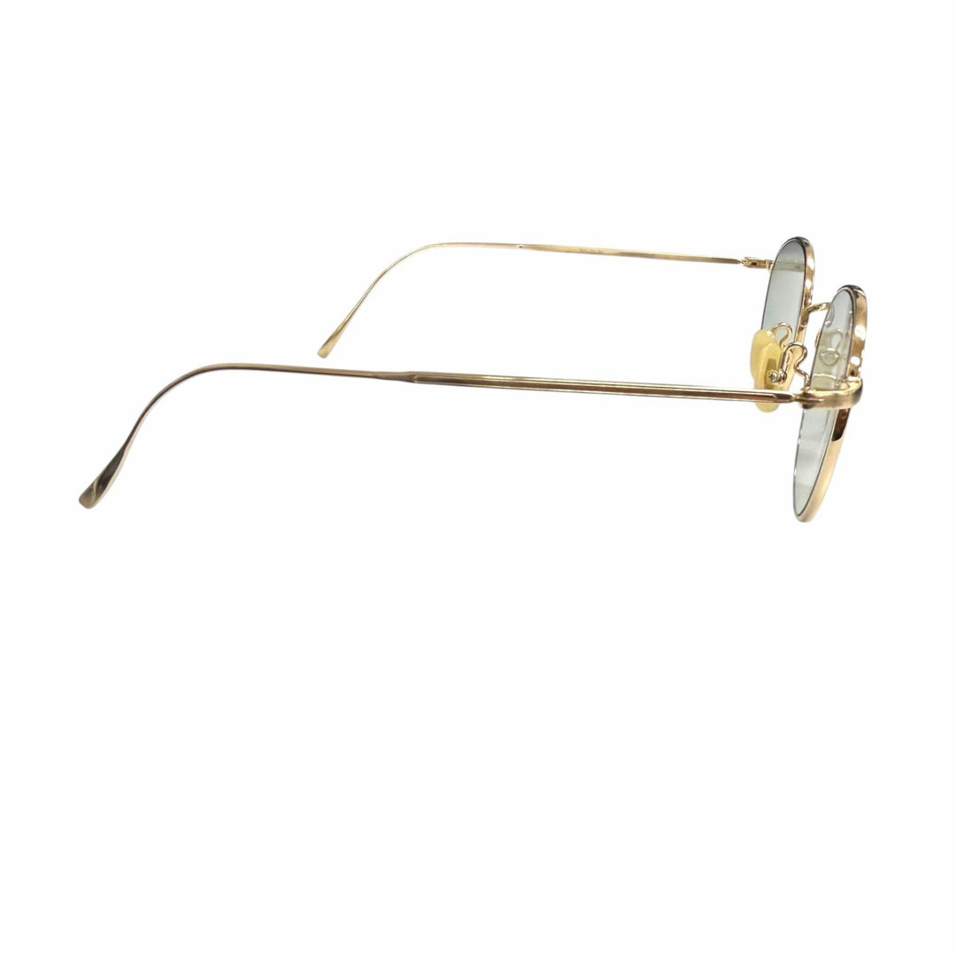 美品□金子眼鏡 カネコガンキョウ KVS-21 ヴィンテージシリーズ ボストン サングラス ゴールド 47□22-142 度なし 日本製 メンズ