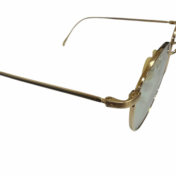 美品□金子眼鏡 カネコガンキョウ KVS-21 ヴィンテージシリーズ ボストン サングラス ゴールド 47□22-142 度なし 日本製 メンズ
