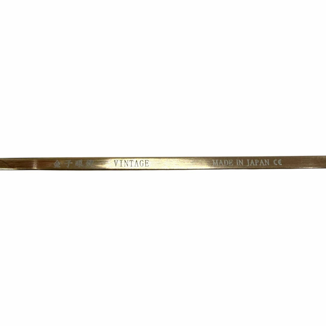 美品□金子眼鏡 カネコガンキョウ KVS-21 ヴィンテージシリーズ ボストン サングラス ゴールド 47□22-142 度なし 日本製 メンズ