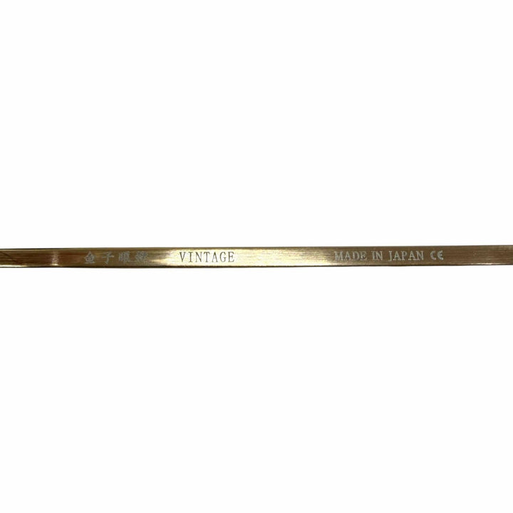 美品□金子眼鏡 カネコガンキョウ KVS-21 ヴィンテージシリーズ ボストン サングラス ゴールド 47□22-142 度なし 日本製 メンズ