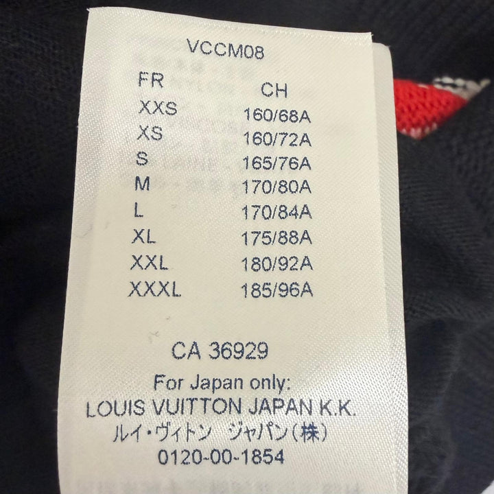 極美品□LOUIS VUITTON NBA ルイヴィトン NBA 2021年製 バックLVロゴ ニットカーディガン セーター ブラック M イタリア製 正規品 メンズ