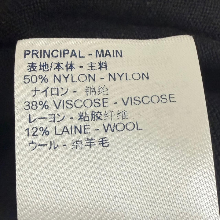 極美品□LOUIS VUITTON NBA ルイヴィトン NBA 2021年製 バックLVロゴ ニットカーディガン セーター ブラック M イタリア製 正規品 メンズ