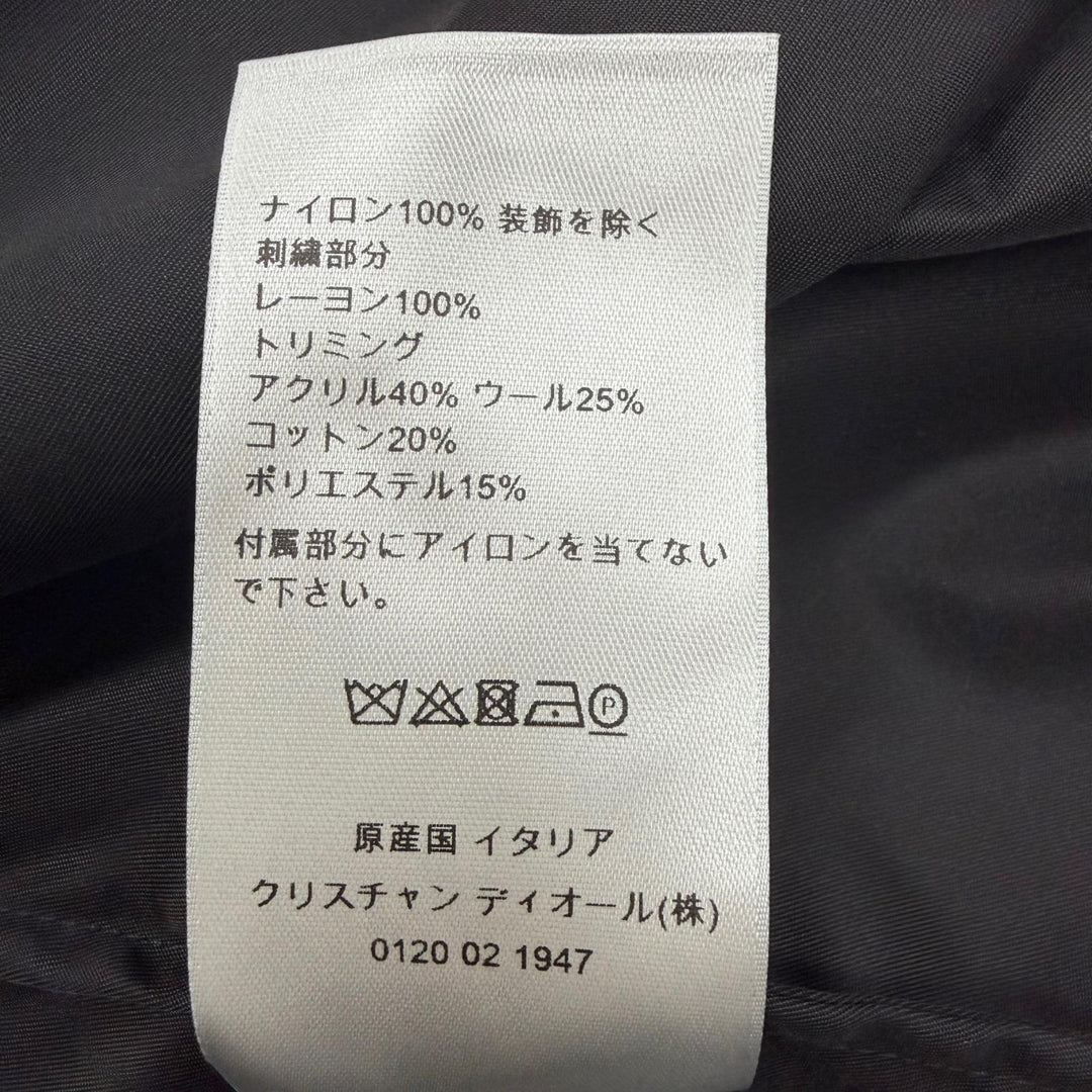 未使用品▼DIOR Peter Doig ディオール オム ピータードイグ 193C536B4732 刺繍 WZIPUP ブルゾン ジャケット ブラック 48 正規品 メンズ