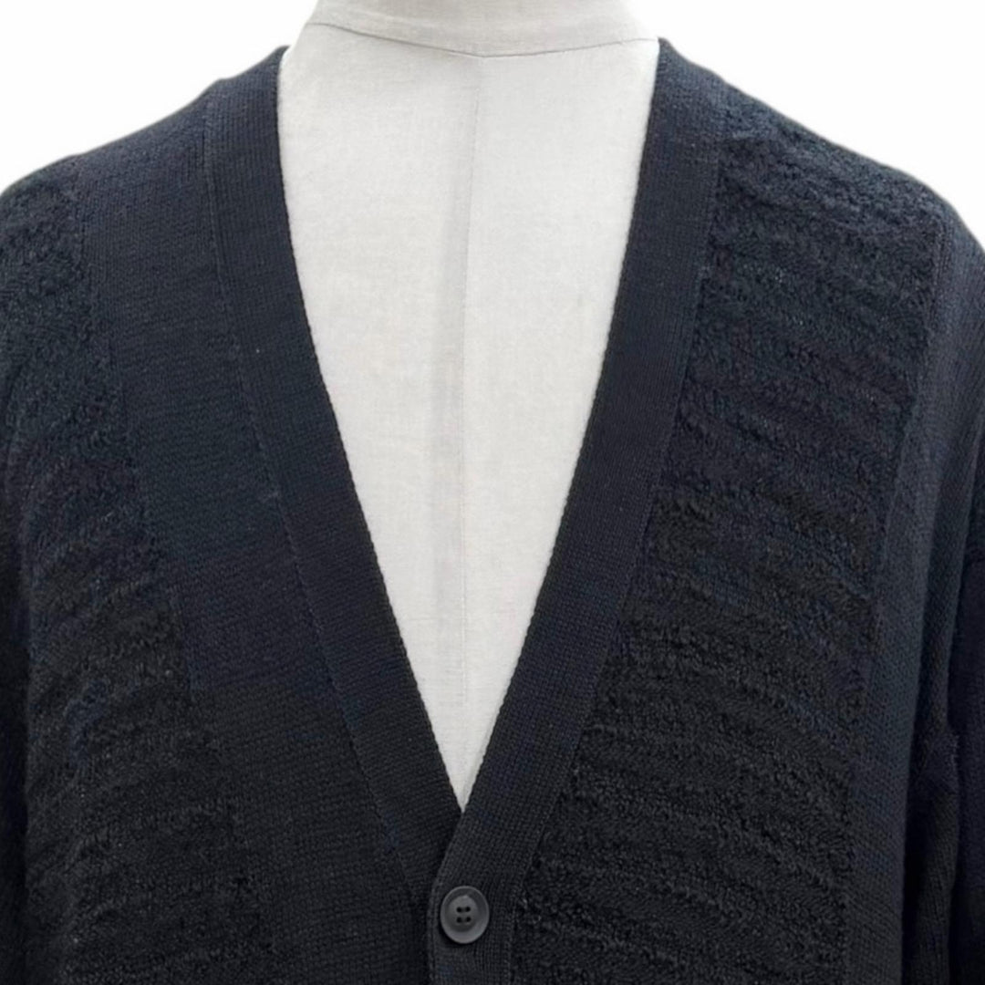 美品▼Yohji Yamamoto POUR HOMME ヨウジヤマモトプールオム HL-K81-193 ウール アルパカ Vネック ロング ニット カーディガン 3 正規品