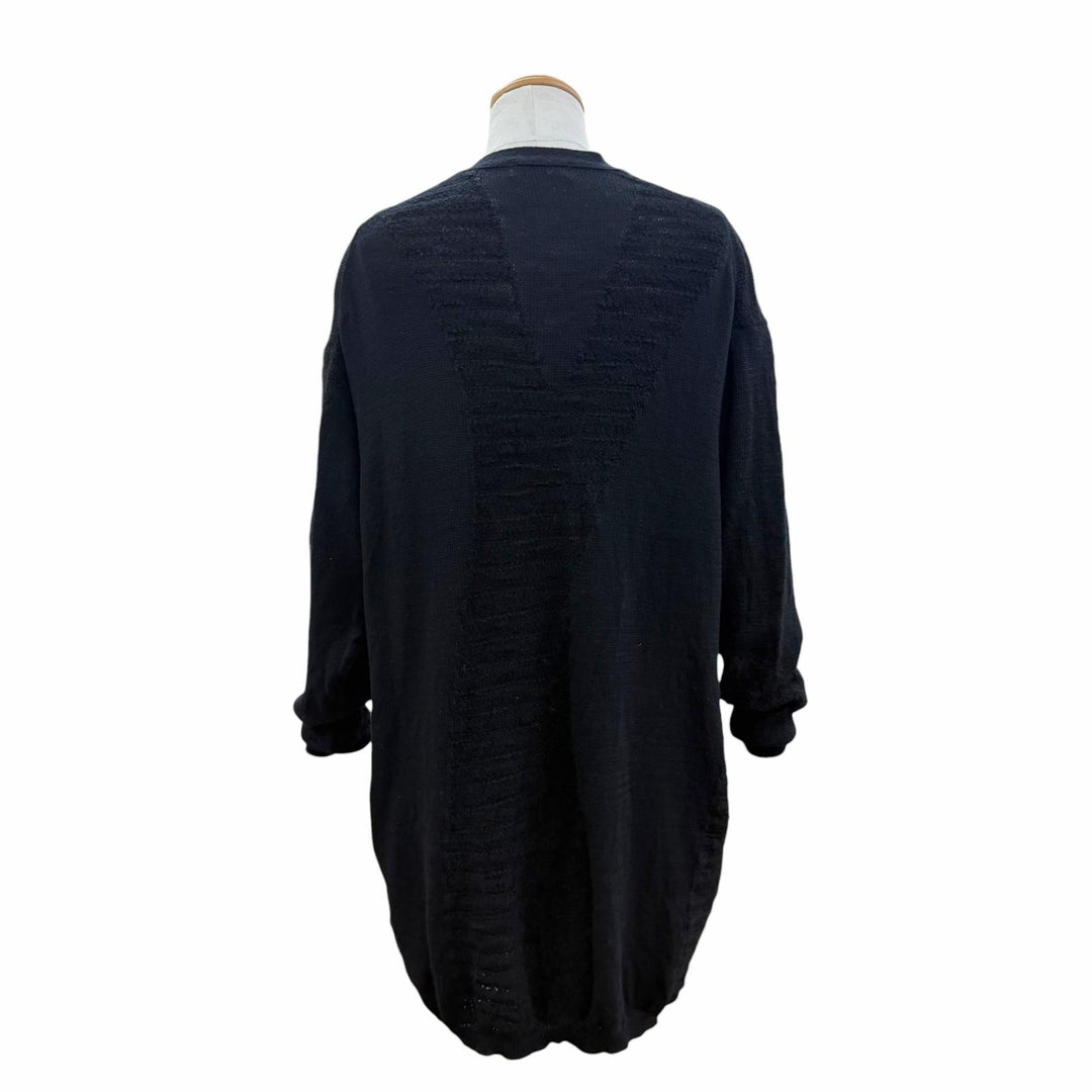 美品▼Yohji Yamamoto POUR HOMME ヨウジヤマモトプールオム HL-K81-193 ウール アルパカ Vネック ロング ニット カーディガン 3 正規品