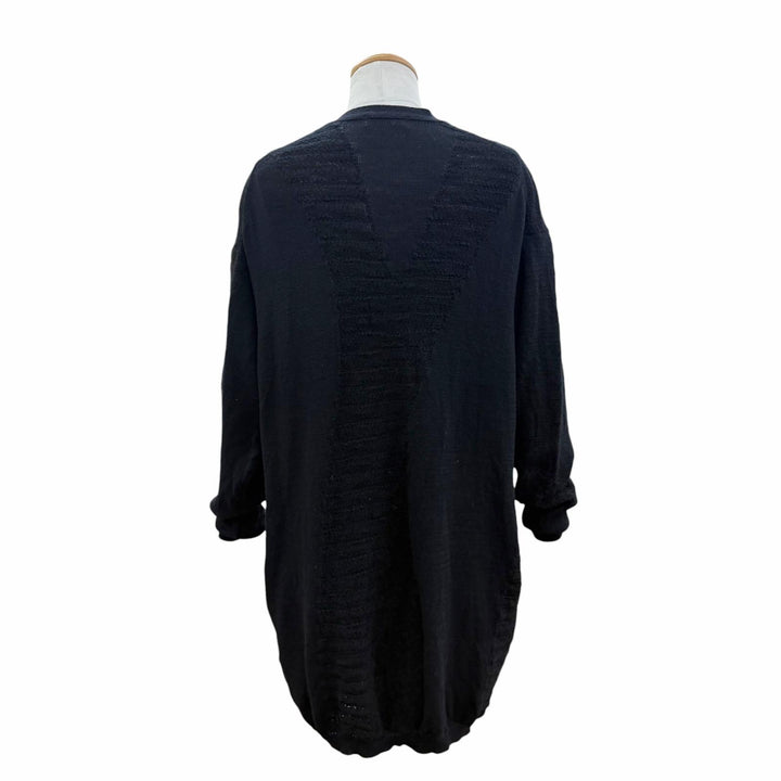 美品▼Yohji Yamamoto POUR HOMME ヨウジヤマモトプールオム HL-K81-193 ウール アルパカ Vネック ロング ニット カーディガン 3 正規品