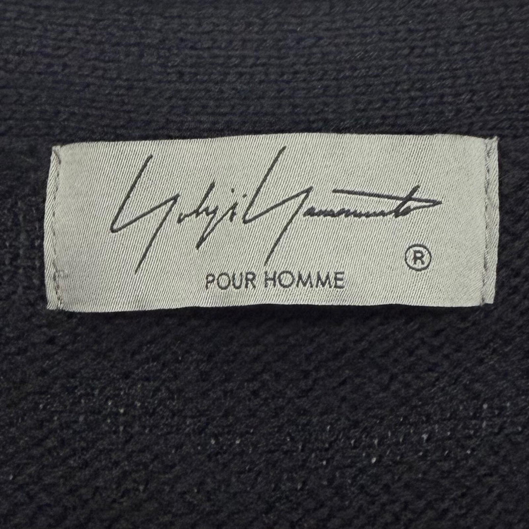 美品▼Yohji Yamamoto POUR HOMME ヨウジヤマモトプールオム HL-K81-193 ウール アルパカ Vネック ロング ニット カーディガン 3 正規品