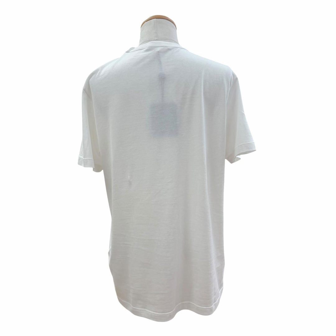 未使用品▼LOUIS VUITTON ルイヴィトン 26AW 1AK7GW スリムフィット シグネチャー レザーパッチ付き クルーネック 半袖Ｔシャツ L 正規品