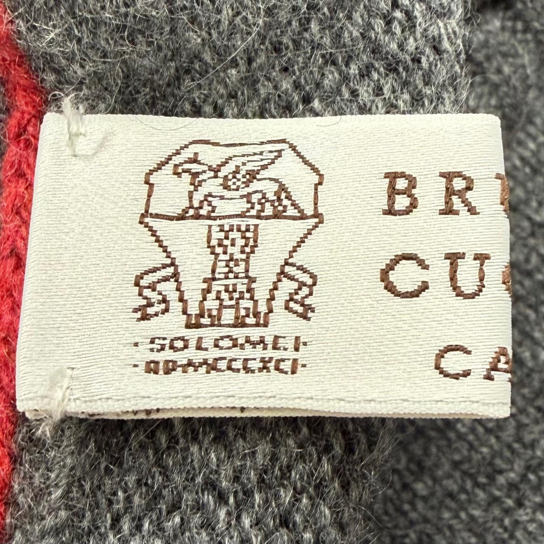 極美品▼Brunello Cucinelli ブルネロクチネリ カシミヤ100% タートルネック ニットセーター グレー IT 54 (3L) イタリア製 メンズ