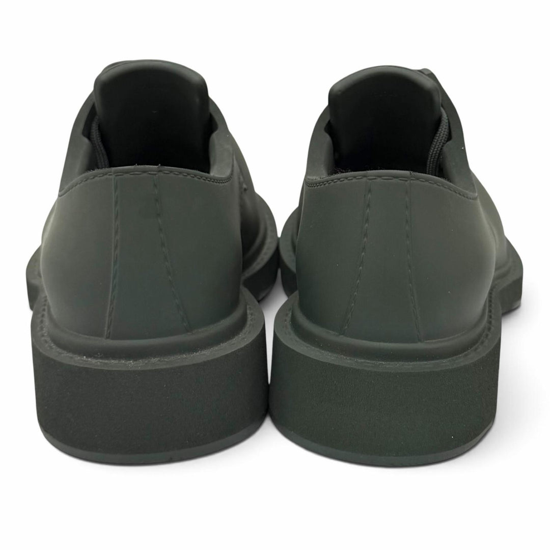 未使用品★BALENCIAGA バレンシアガ 770703 STEROID DERBY ラバー ダークカーキ レースアップ ローカットシューズ IT 36 箱・保存袋付き