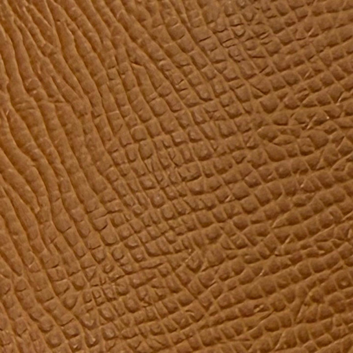 未使用品▼HERMES エルメス イズミール ヴォーエプソン レザー ヘリテージ スライドサンダル ゴールド IT 42 伊製 メンズ 箱・保存袋付き