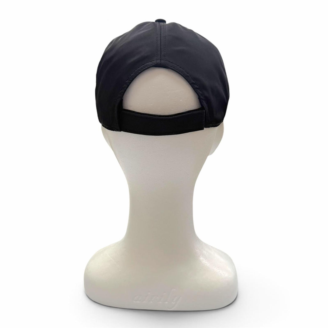 極美品▼PRADA プラダ 2023年製 2HC274 2CCA ナイロン Re-Nylon ロゴ刺繍 帽子 ベースボールキャップ ブラック L 正規品 ユニセックス