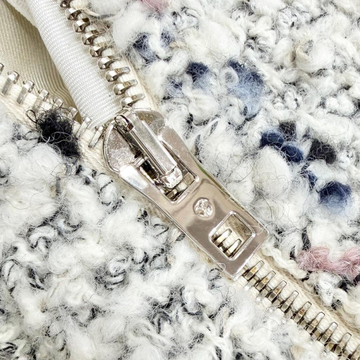 未使用品△LOUIS VUITTON ルイヴィトン 24AW ウール アルパカ アンカーボタン ミニ ツイードスカート ホワイト系 マルチカラー 40 正規品