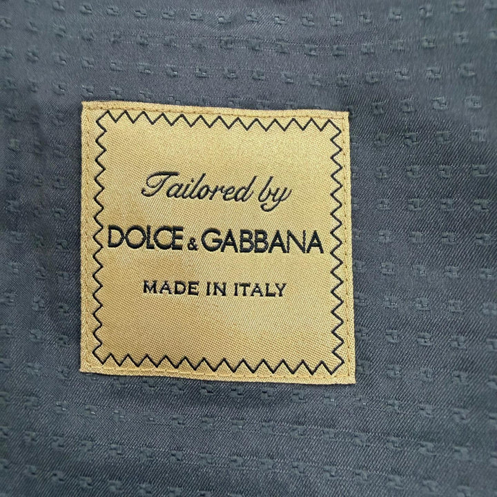 極美品▼DOLCE&amp;GABBANA ドルチェ＆ガッバーナ ウール シルク 3ピース セットアップ シングルスーツ グレー 48 イタリア製 正規品 メンズ