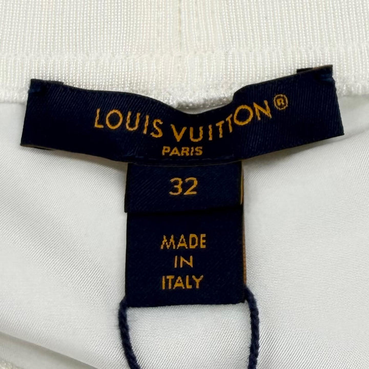 未使用品★LOUIS VUITTON ルイヴィトン 24SS シルク100% オーバーサイズ モノグラム クルーネック 半袖Ｔシャツ 32 イタリア製 正規品