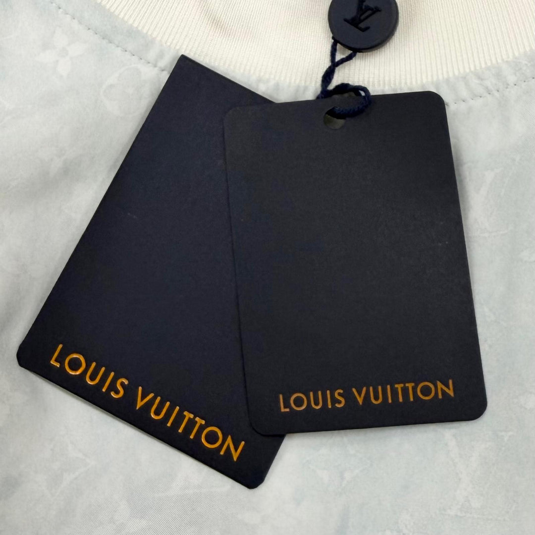未使用品★LOUIS VUITTON ルイヴィトン 24SS シルク100% オーバーサイズ モノグラム クルーネック 半袖Ｔシャツ 32 イタリア製 正規品