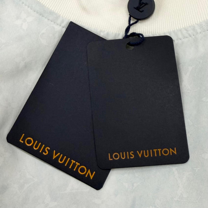 未使用品★LOUIS VUITTON ルイヴィトン 24SS シルク100% オーバーサイズ モノグラム クルーネック 半袖Ｔシャツ 32 イタリア製 正規品