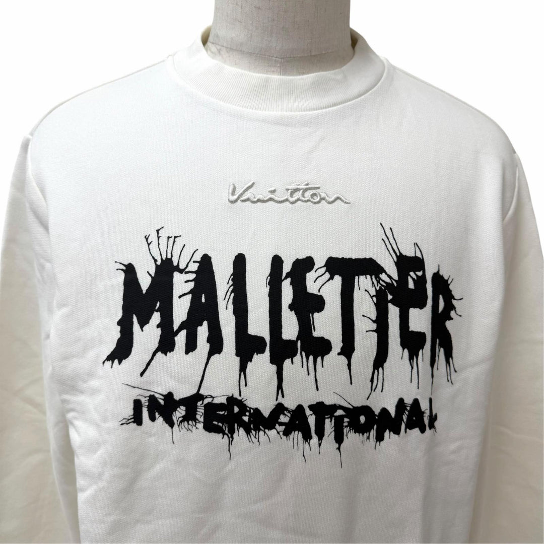 極美品□LOUIS VUITTON ルイヴィトン 24SS コットン Malletier International LVサークルロゴ金具 スウェット S イタリア製 正規品