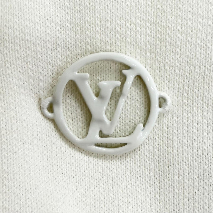 極美品□LOUIS VUITTON ルイヴィトン 24SS コットン Malletier International LVサークルロゴ金具 スウェット S イタリア製 正規品