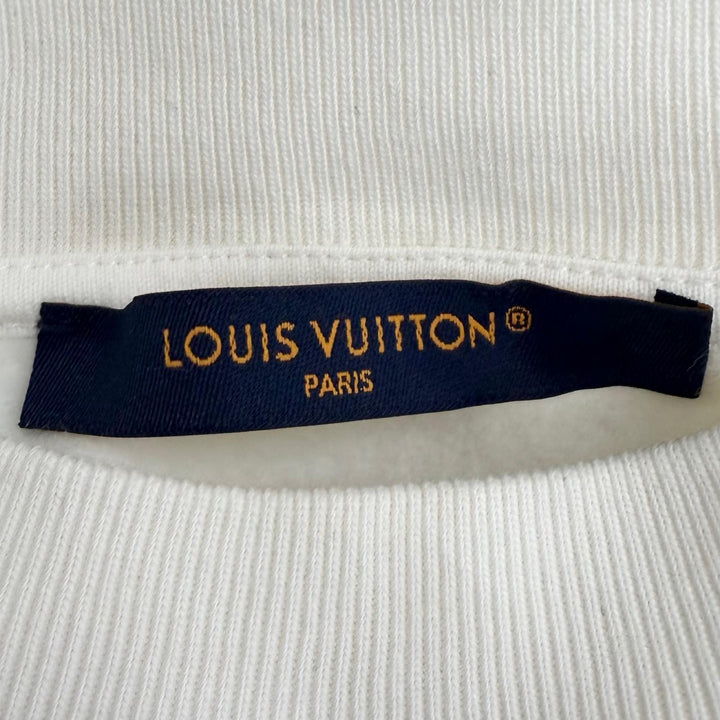 極美品□LOUIS VUITTON ルイヴィトン 24SS コットン Malletier International LVサークルロゴ金具 スウェット S イタリア製 正規品