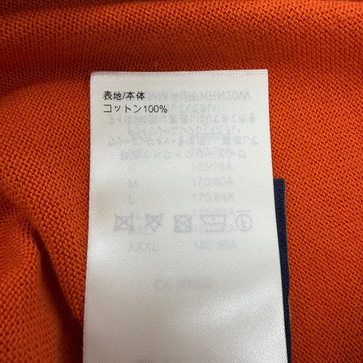 未使用品▼LOUIS VUITTON ルイヴィトン 24AW パームツリー インターシャ ショートスリーブ 半袖ニット オレンジ XL 伊製 正規品 メンズ