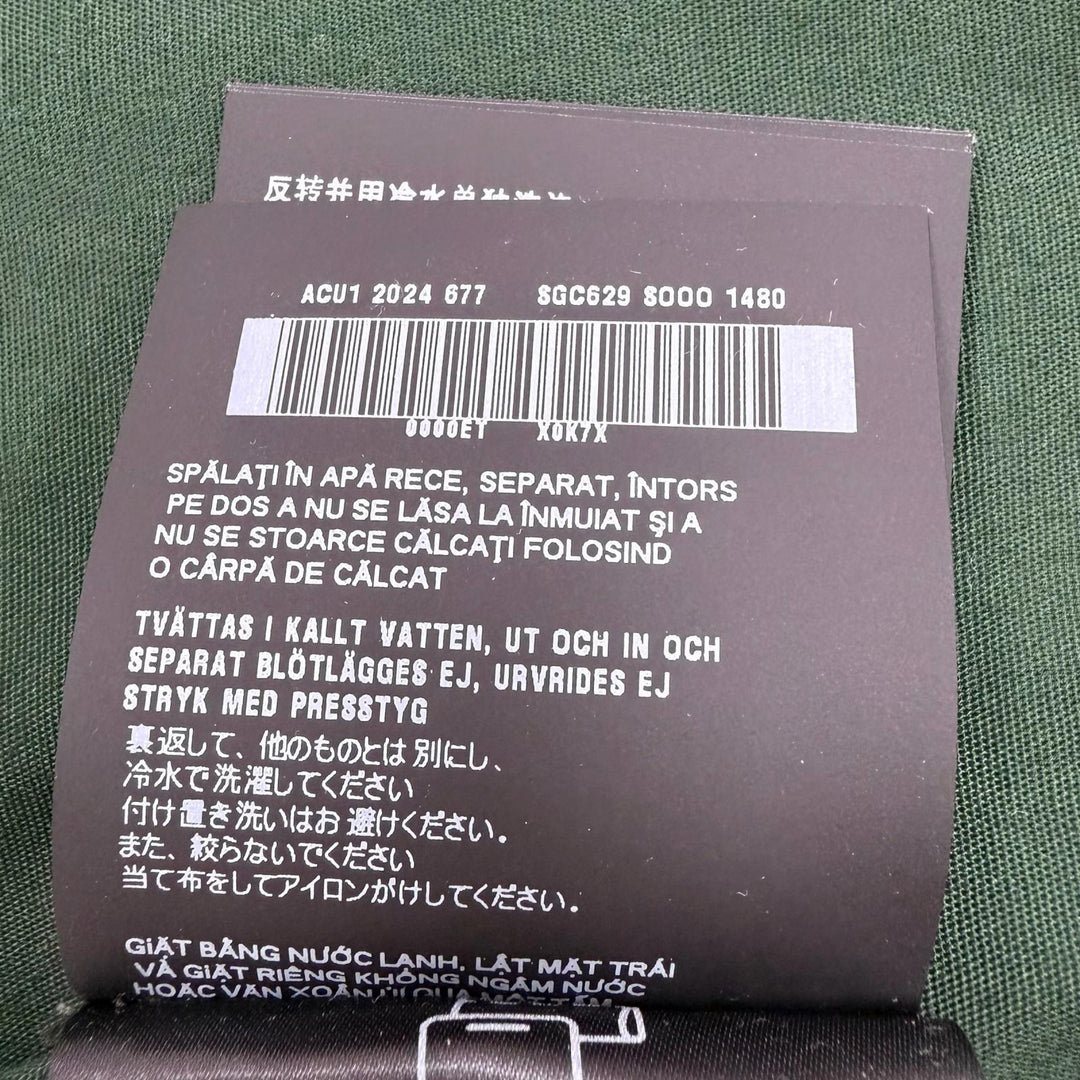 美品□PRADA プラダ 2024年製 SGC629/SPH421 ブルゾンジャケット トラウザーズ セットアップ グリーン JK48/PT50 イタリア製 正規品