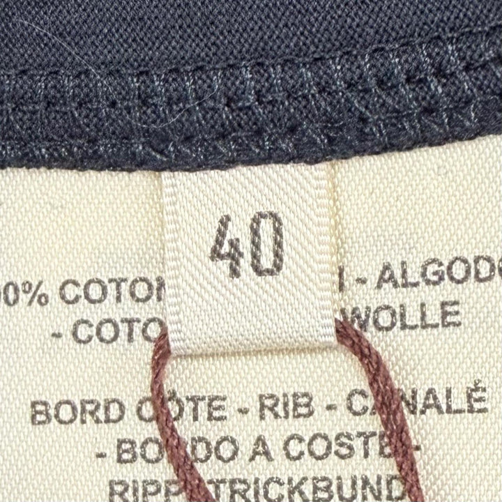 極美品★HERMES エルメス 26AW 6H4635DA タピドゥセル コットン100％ 半袖Ｔシャツ ダークネイビー FR 40 フランス製 正規品 レディース