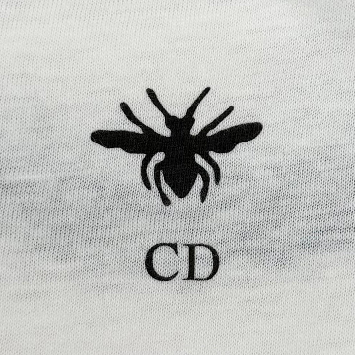 極美品★Christian Dior クリスチャンディオール 453T40A4554 コットン リネン混 MISS DIOR ロゴプリント 半袖Ｔシャツ XS 伊製 正規品