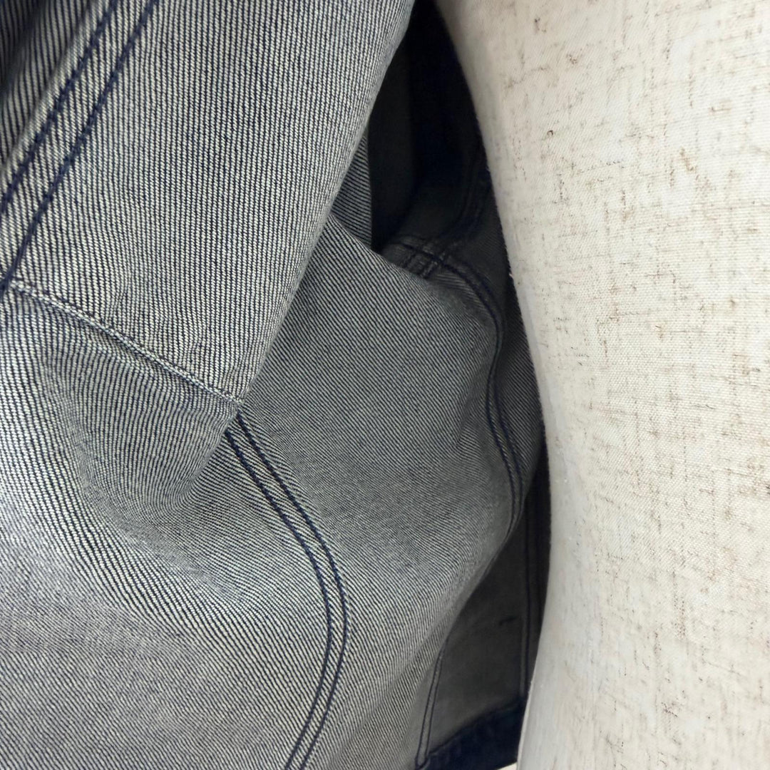 極美品□RAF SIMONS ラフシモンズ 201-720-10133 DENIM SLIM FIT JACKET ピンバッチ付 デニムジャケット インディゴブルー M イタリア製