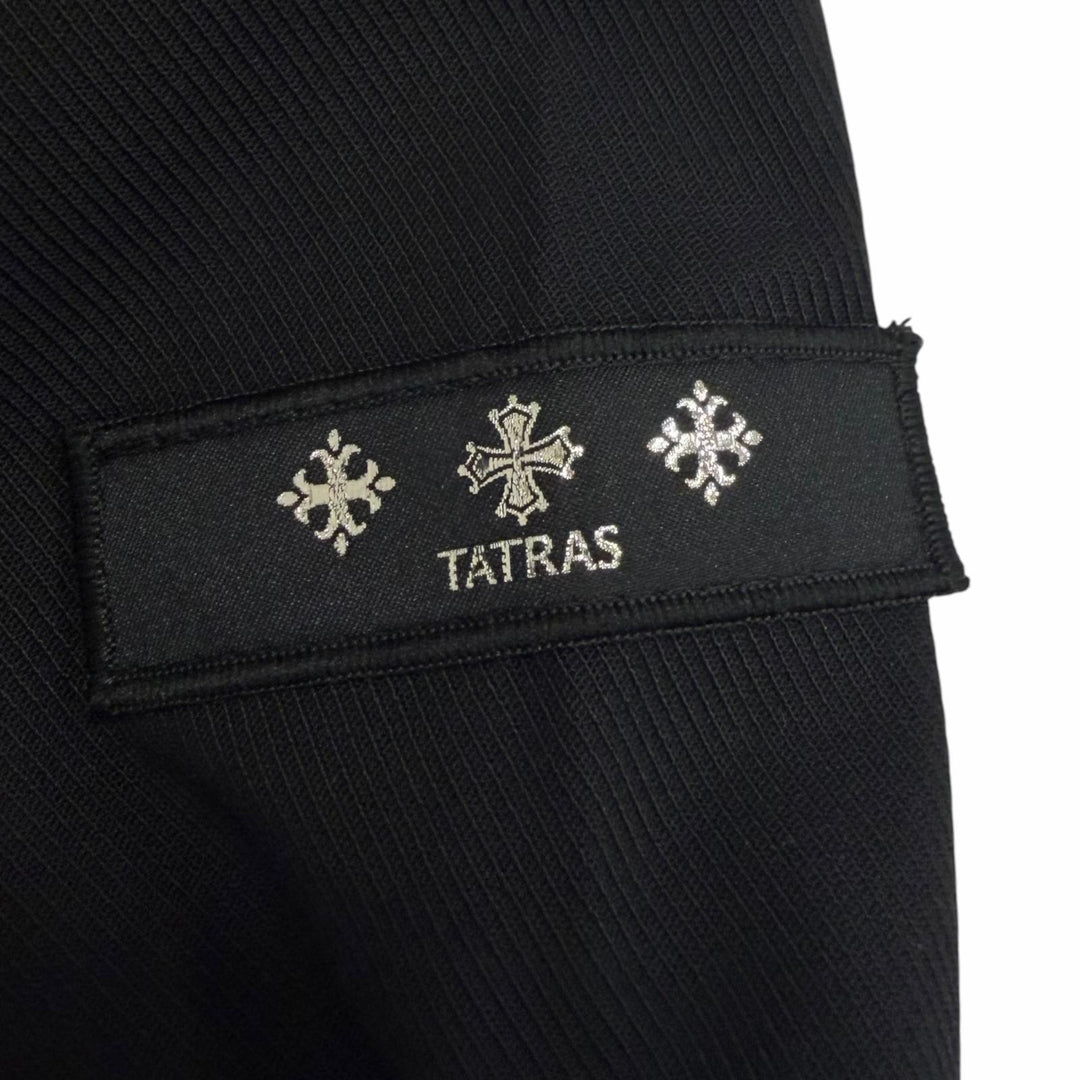 美品□TATRAS タトラス 2023年製 MTSE23S8067-L VARESE ヴァレーゼ ロゴワッペン WZIP ブルゾン ブラック 01 ポーランド製 正規品 メンズ