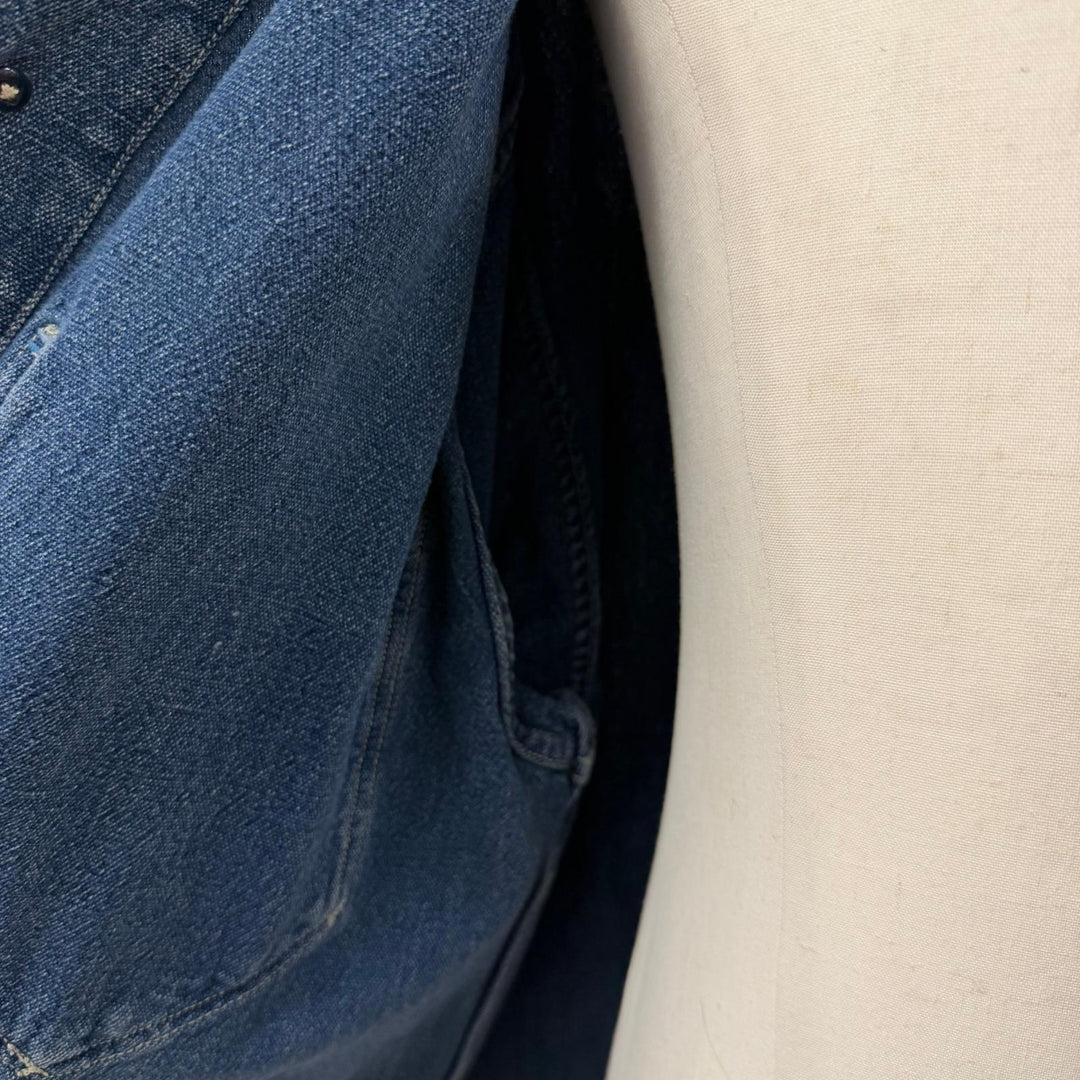 極美品▼PORTER CLASSIC ポータークラシック AFRICAN COTTON CLEAR JACKET コットン デニムジャケット ブルー 3 日本製 正規品 メンズ