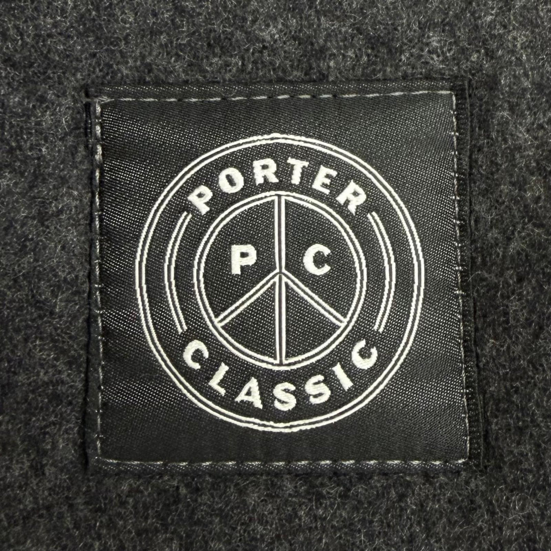 極美品□PORTER CLASSIC ポータークラシック CASHMERE SHIRT JACKET カシミヤ100％ シャツジャケット グレー 2 日本製 正規品 メンズ