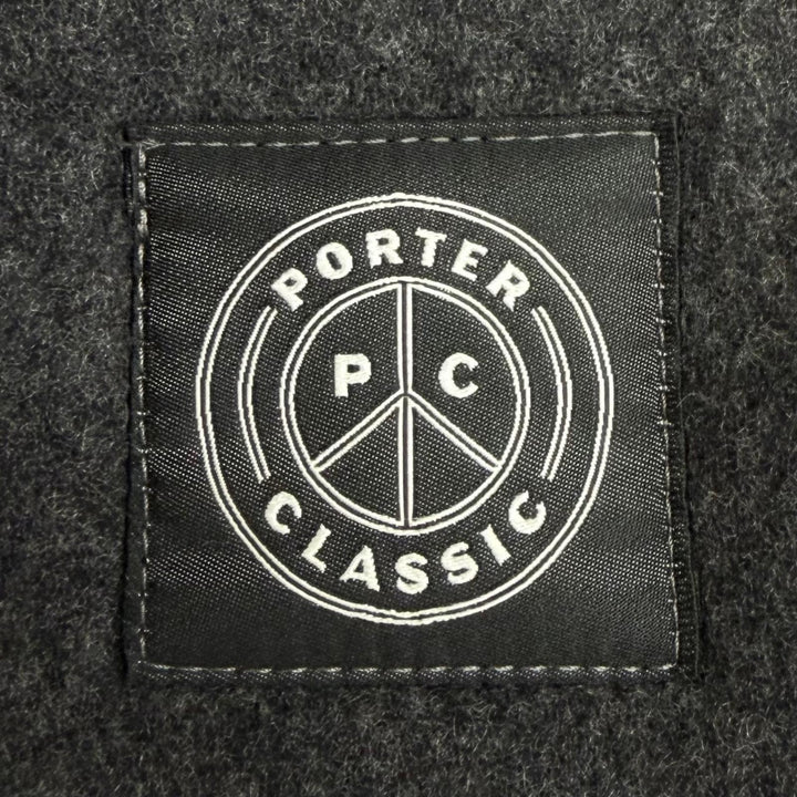 極美品□PORTER CLASSIC ポータークラシック CASHMERE SHIRT JACKET カシミヤ100％ シャツジャケット グレー 2 日本製 正規品 メンズ