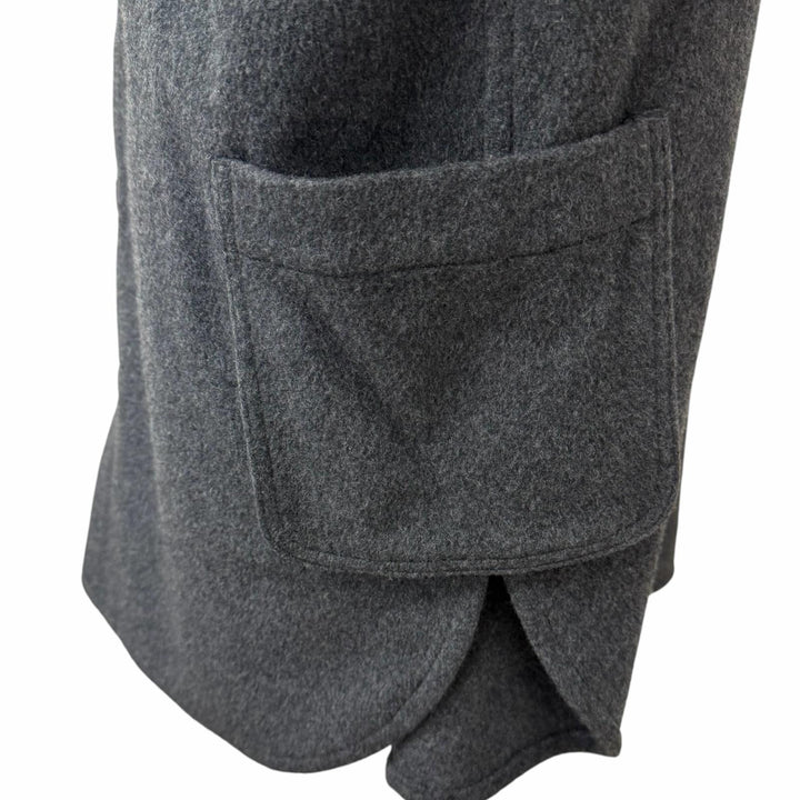 極美品□PORTER CLASSIC ポータークラシック CASHMERE SHIRT JACKET カシミヤ100％ シャツジャケット グレー 2 日本製 正規品 メンズ
