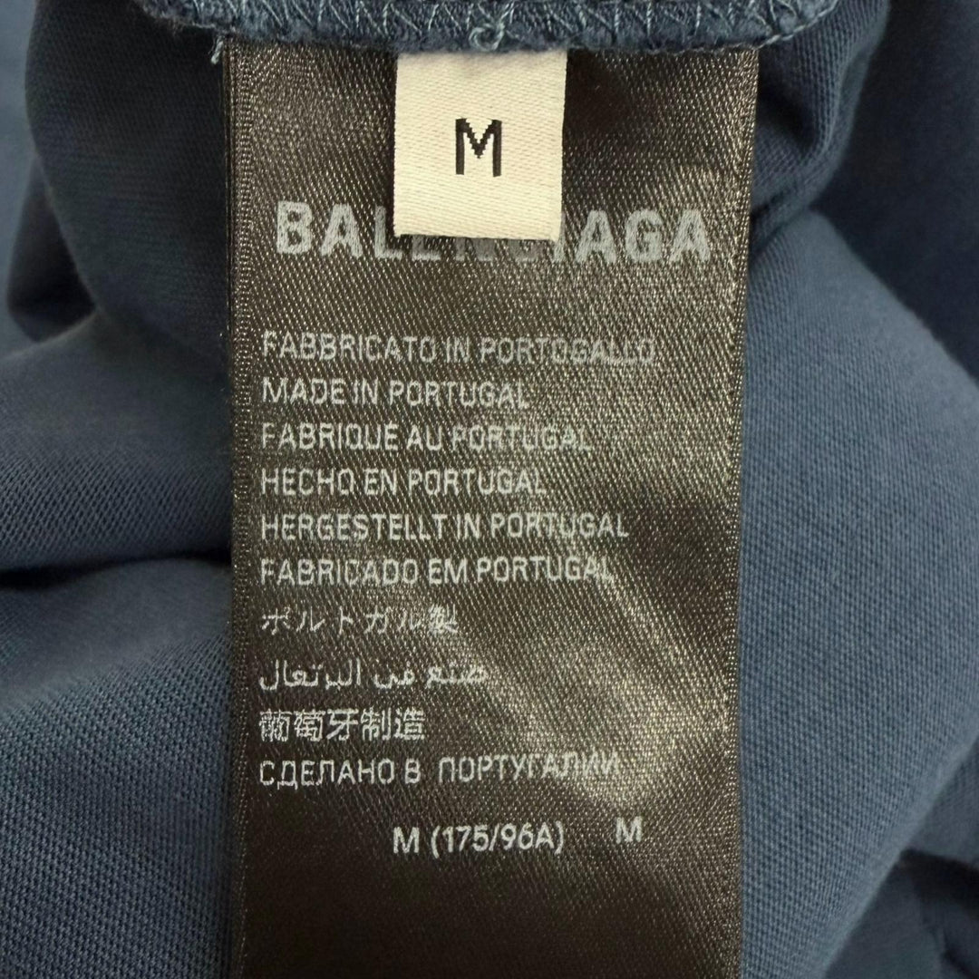 極美品□BALENCIAGA バレンシアガ 2024年製 764235 LAUREL CLASSIC MEDIUM FIT T-SHIRT 半袖Ｔシャツ M ポルトガル製 正規品