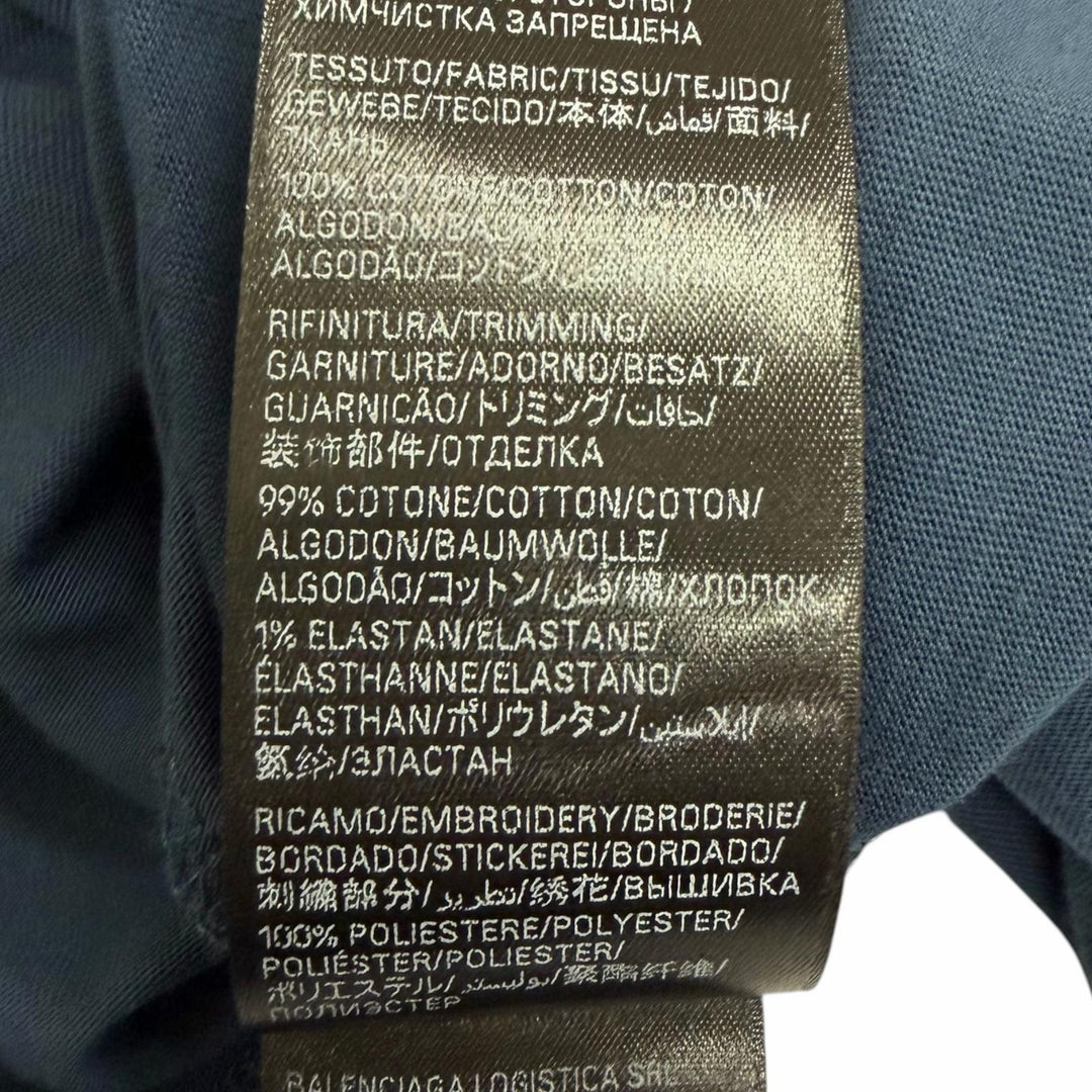 極美品□BALENCIAGA バレンシアガ 2024年製 764235 LAUREL CLASSIC MEDIUM FIT T-SHIRT 半袖Ｔシャツ M ポルトガル製 正規品